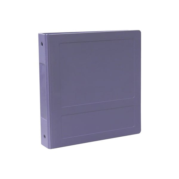 Omnimed 1-1/2" Molded Ring Binder, 3-Ring, Side Open, Holds 300 Sheets, Lilac